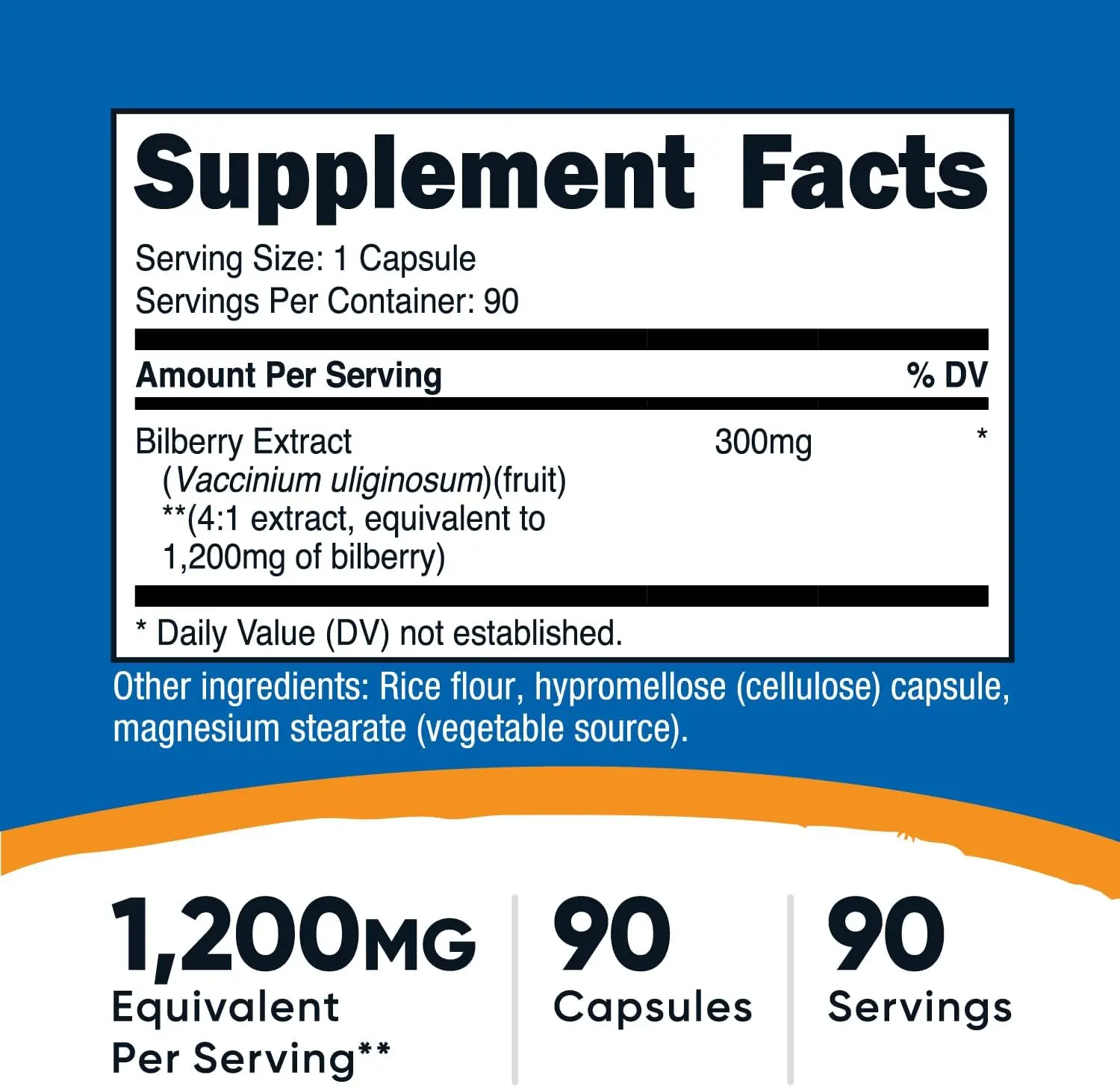 Nutricost Bilberry 1200mg Capsules